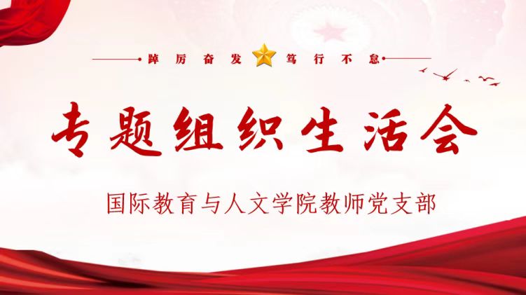 國際教育與人文學(xué)院教師黨支部召開專題組織生活會